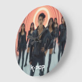 K-POP GROßE WANDUHR (Winkel)