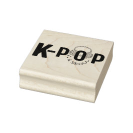 K-Pop Herz & SEOUL Gummi Briefmarke Gummistempel