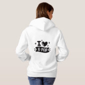 K-Pop/ I Heart K-Pop Sweatshirt (Schwarz voll)