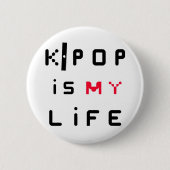 K-POP ist mein Leben Button (Vorderseite)