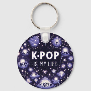 K-Pop ist mein Leben schwimmend unter den Sternen Schlüsselanhänger