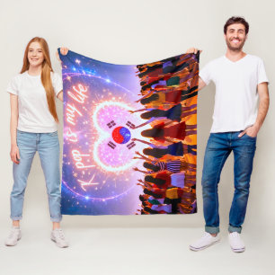 K-Pop ist mein Leben über der Galaxie Fleecedecke