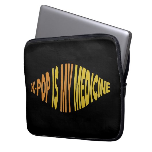 K-Pop ist mein medikamentöser Laptop-Sieb von 30 c Laptopschutzhülle (Vorderseite Links)