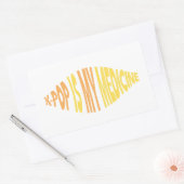 K-Pop ist mein Medizinaufkleber Rechteckiger Aufkleber (Umschlag)