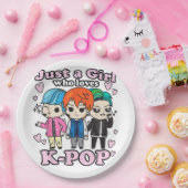 K-Pop Just A Girl, der K-Pop koreanischer Pop Band Pappteller (Party)