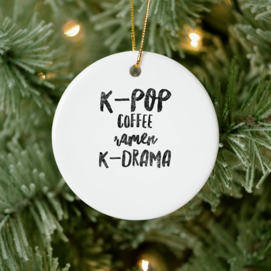 K-Pop Kaffeemaschine Keramik Ornament (Baum)