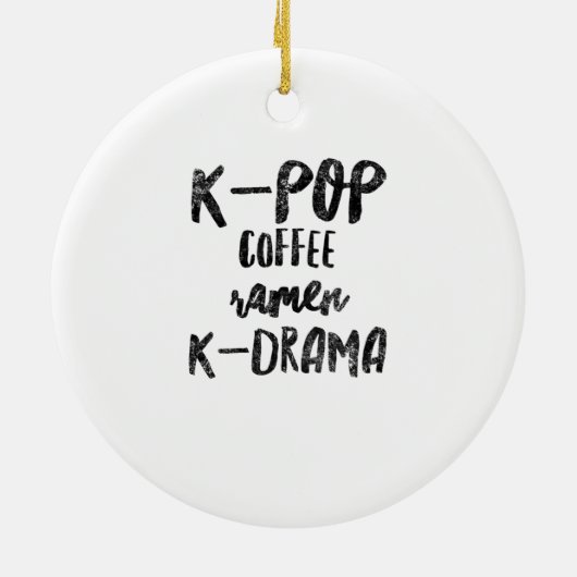 K-Pop Kaffeemaschine Keramik Ornament (Hinten)