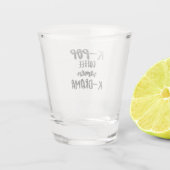 K-Pop Kaffeemaschine Schnapsglas (Rückseite)