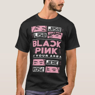 K-Pop Koreanische Popmode Black Pink Korea K-Pop T-Shirt