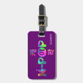 K-Pop Kpop Symbol-Hand und Herz buntes Kpop Gepäckanhänger (Vorderseite vertikal)