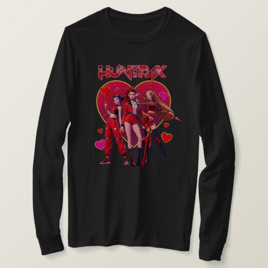 K-Pop-Langarmshirt T-Shirt (Design vorne)
