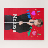K-Pop Music Fan Boy Band Singer Personalisiert Puzzle (Horizontal)