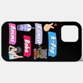 K-Pop, Ramen, Boba und Anime Pop Culture Fan Case-Mate iPhone Hülle (Rückseite (Horizontal))