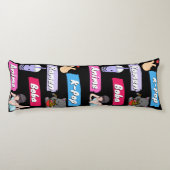 K-Pop, Ramen, Boba und Anime Pop Culture Fan Seitenschläferkissen (Rückseite)