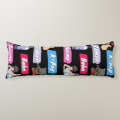 K-Pop, Ramen, Boba und Anime Pop Culture Fan Seitenschläferkissen (Vorderseite)