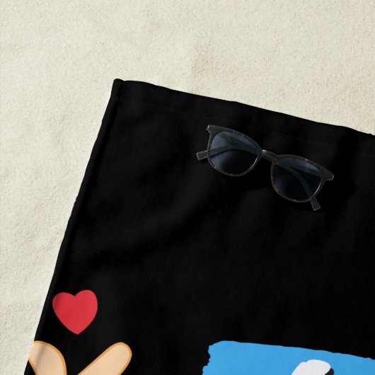 K-Pop, Ramen, Boba und Anime Pop Culture Fan Strandtuch (Beispiel)