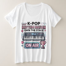 K-POP Rhythm Nation Own The Stage Grafik T-Shirt