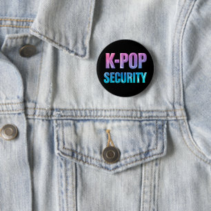 K-Pop-Sicherheit Koreanische Popmusik-Konzert Button