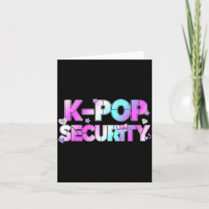 K-Pop Sicherheits-Mama-Vater-Kinder Lustiges Gebur Karte