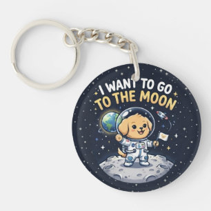 K-Pop Streunender Welpe Ich Will Zum Mond  Schlüsselanhänger