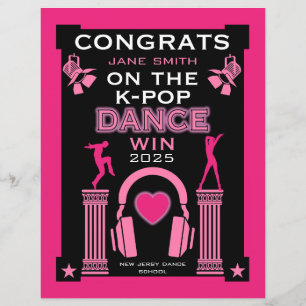 K-Pop-Tanzwettbewerb Sieger Gratulationen