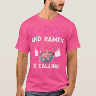 K-Pop und Ramen Heart Koreanische Musik K-Pop Musi T-Shirt