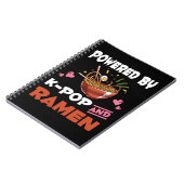 K-Pop und Ramen süchtig Kawaii Noodles Kpop Notizblock (Linke Seite)