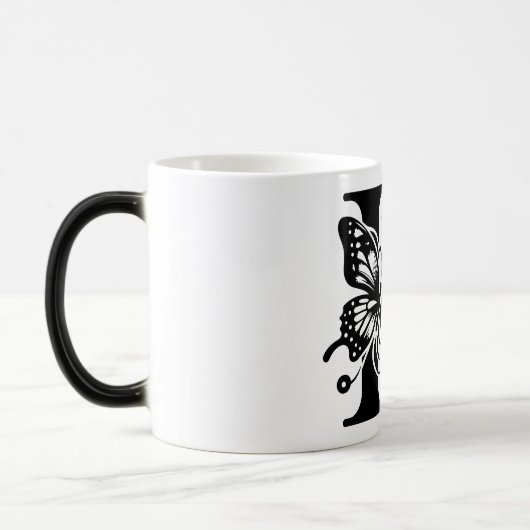 K Schwarzer Butterfly Verwandlungstasse (Links)