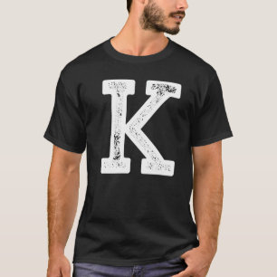 K SHIRT! T - Shirt mit einem großen, alphabetische