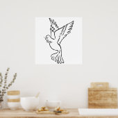 K - Taube des Friedens Poster (Küche)