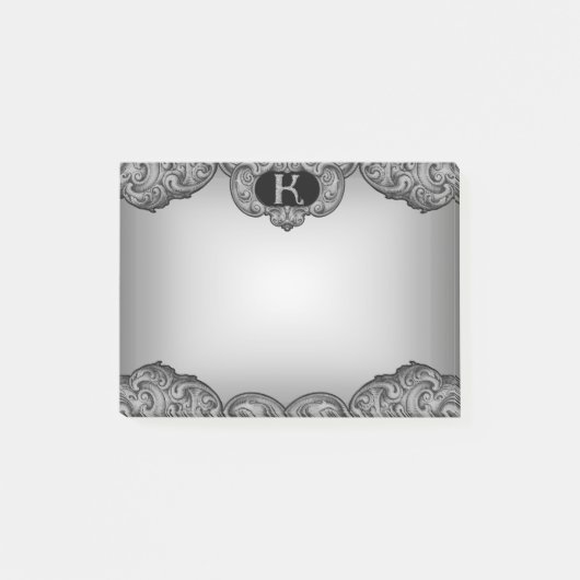 K - The Falck Alphabet (Silvery) Post-it Klebezettel (Vorderseite)