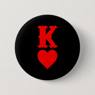 K von Herzen Liebespaare Valentinstag für Button