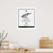 K war ein Königsfischer Poster (Küche)