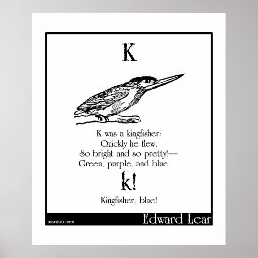 K war ein Königsfischer Poster (Vorne)