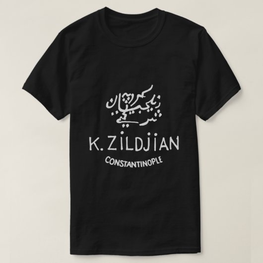 K. Zildjian Constantinople, White Logo Classic T-S T-Shirt (Design vorne)