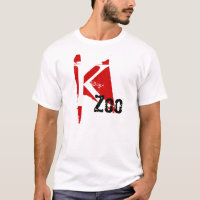 K-Zoo Kalamazoo ROTES KENNZEICHEN-ENTWURF T -