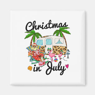 Ka13 Leopard Camping Wohnmobil Weihnachten im Juli Magnet
