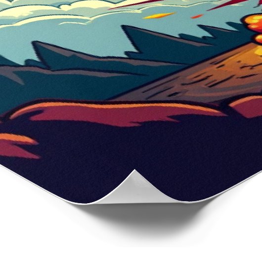 KA-BOOM! Pop Art Explosion Poster (Ecke)