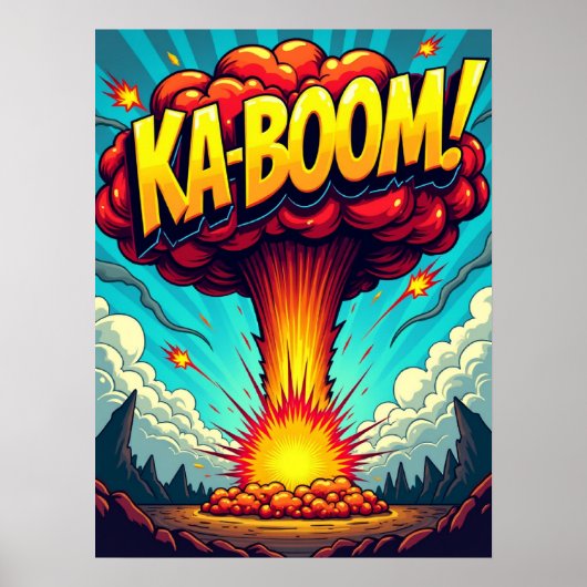 KA-BOOM! Pop Art Explosion Poster (Vorne)