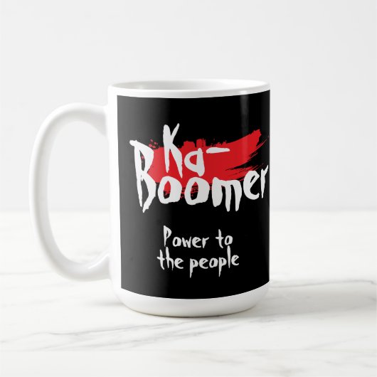 Ka- boomer fun one word minimalist cool trendy kaffeetasse (Links)