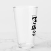 Ka-ching Dollarzeichen in den Augen benutzerdefini Glas (Rechts)