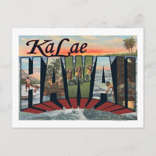 Ka Lae, HawaiiLarge Letter ScenesKa Lae, HI Postkarte (Vorderseite)