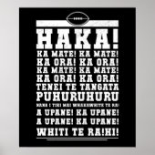 Ka Mate Haka Neuseeland Rugby War Cry Poster (Vorne)