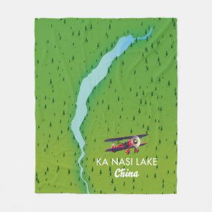 Ka Nasi China Karte Fleecedecke