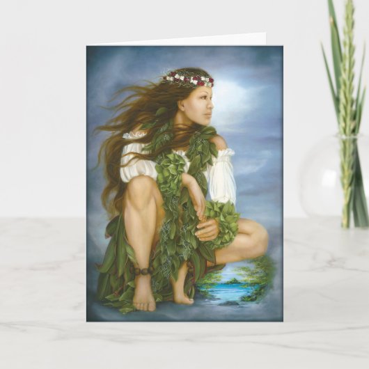 "Ka No'ono'o" Oil painting by Lori Higgins Karte (Vorderseite)