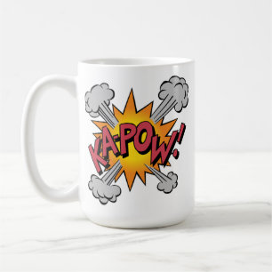KA-POW! Comic-Book-Grafik Kaffeetasse