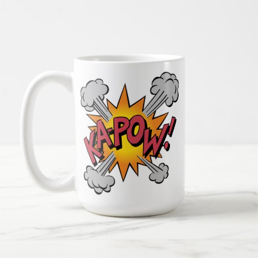 KA-POW! Comic Book Graphic Kaffeetasse (Links)