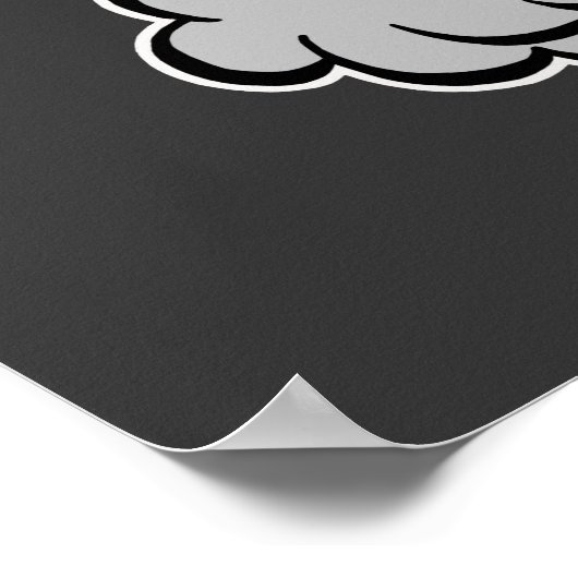 KA-POW! Comic Book Graphic Poster (Ecke)