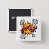 KA-POW! Comic-Buch-Grafik Button (Vorne & Hinten)