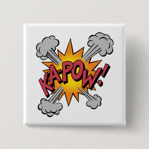 KA-POW! Comic-Buch-Grafik Button